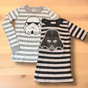Hanna Andersson Star Wars Pajama Tops 6-7 Stormtrooper Darth Vader